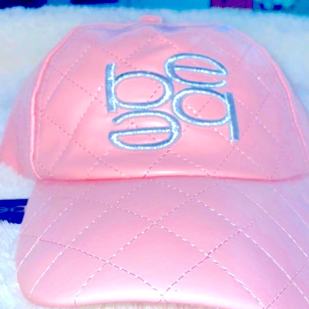 Bebe Barbie Core pink faux leather hat new with tags
